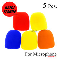 Kaidi ฟองน้ำครอบหัวไมค์โครโฟนแบบสี For Microphone จำนวน 5 ชิ้น (สีแดง,น้ำเงิน,สีส้ม,สีเหลือง)