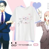 Anime Wotakoi: Love is Hard for Otaku T-shirt Fashion men T-Shirt cotton Short Sleeve Tops Tee