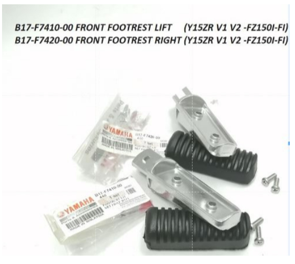 Y15 Footrest Y15 Front Footrest Y15Z Y15ZR Ysuku Front Step Bar Pijak Kaki B17F741000 [100