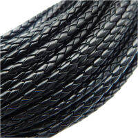 5m 3/4/6mm สายหนังถักแถบเชือกสำหรับ DIY จี้คอสร้อยข้อมือเครื่องประดับทำอุปกรณ์งานฝีมือขายส่ง-Laocher