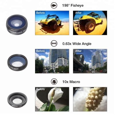 APEXEL Phone Lens Kit Fisheye Wide Angle Macro 18X Telescope Lens telephoto with 3 in 1 Mobile lens for Samsung Huawei XiaomiTH