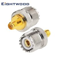 Eightwood CB Radio Antenna Adapter SMA Female to UHF Female SO239 Connector Motorola APX7000 Baofeng UV-5RA UV-5R V2+ UV-82 2PCS