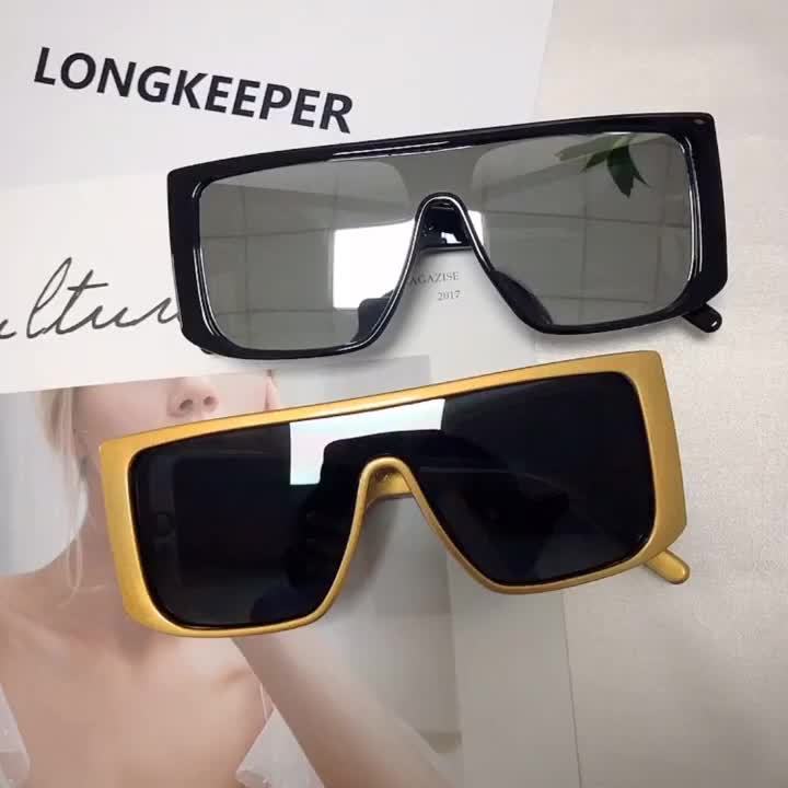 Long Keeper Oversized Square Sunglasses Men Women Full Frame Shield  C-Am6935