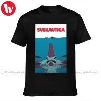 แขนสั้นโอเวอร์ไซส์Lyzh เสื้อยืดแขนสั้น ผ้าฝ้าย พิมพ์ลาย Subnautica 3xl สําหรับผู้ชายS-4XL  LSZ1