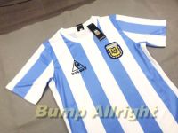 Retro : เสื้อบอลย้อนยุค Vintage ทีมชาติ อาเจนตินา เหย้า 1986  Argentina National 1986 Home ในตำนาน สุดเท่ห์ !!