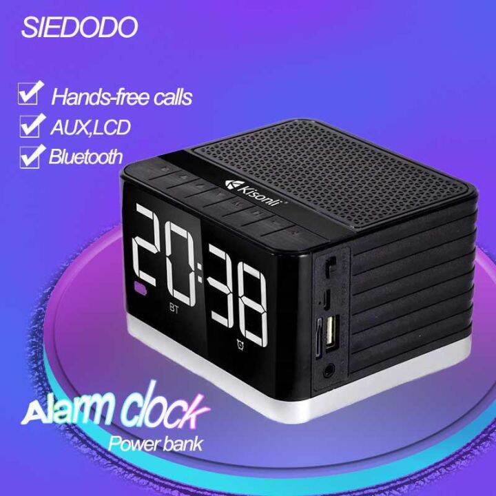 peaker Bluetooth Speaker G8 Alarm Clock Portable Mini Speakerphone With FM Radio And Music