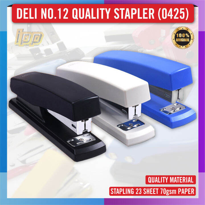 Deli NO.12 Stapler / Quality Stapler (24/6 staples) 0425 Ready Stock