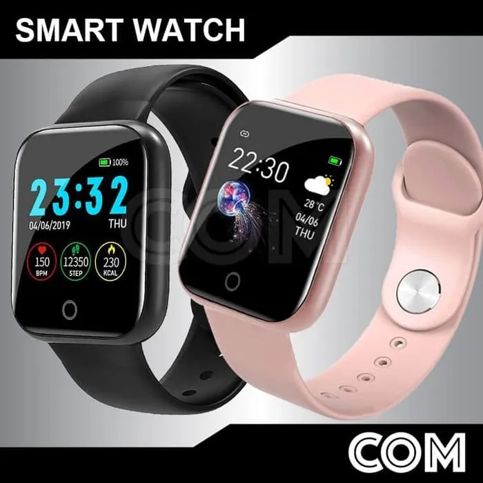 jam tangan smart watch smartwatch iwatch apple watch murah anti air - Hitam - sedia smart watch xiaomi