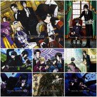 ตัวต่อจิกซอว์การ์ตูน Black Butler ญี่ปุ่น35/300/500/1000ชิ้นปริศนา Kuroshitsuji สำหรับของเล่นพัฒนาการเรียนรู้แบบทำมือเด็ก