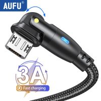 AUFU 3A สายชาร์จสำหรับซัมซุงสายข้อมูล USB ชาร์จไฟรวดเร็วไมโคร USB,S6 Xiaomi Redmi Note 4โทรศัพท์มือถือเคเบิลไมโครรูเสียบแบบแอนดรอยด์