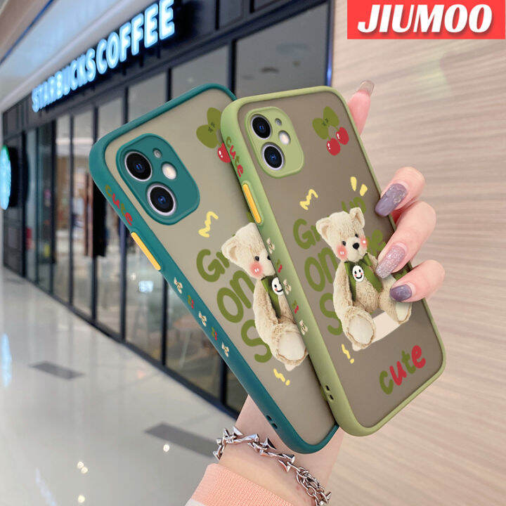 jiumoo-เคสโทรศัพท์ปลอกสำหรับ-samsung-กาแลคซีแบบแข็งกันกระแทกดีไซน์ใหม่ตุ๊กตาหมีลายการ์ตูนสุดน่ารัก-j4-2018-j4บวก2018-j4เคสซิลิโคนลายขอบคลุมทั้งหมดป้องกันเลนส์กล้องเคสนิ่ม