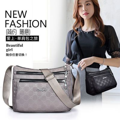กระเป๋าสุภาพสตรีรุ่นใหม่สไตล์เกาหลีแฟชั่นกระเป๋าสะพายไหล่ข้างหนึ่งกระเป๋าผ้า Oxford กระเป๋าสุภาพสตรีกระเป๋าผ้าใบความจุสูงหลายชั้น