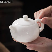 Nlsasi จีน Handmade สีขาว Porcelain กาน้ำชา Ivory ชาสีขาวหม้อเซรามิค Teaware ชา Infuser Puer Oolong ชากรองกาต้มน้ำ