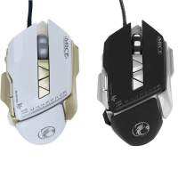 เมาส์เกมมิ่ง iMICE V9 3200dpi สีขาว Optical Programmable USB Wired Gaming Mouse.