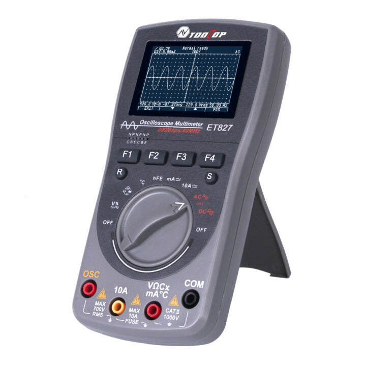 TOOLTOP ET827 2in1 Oscilloscope Multimeter 40Mhz Bandwidth 200MSps
