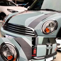 สำหรับฝากระโปรงท้ายท้ายรถด้านหลังฝาปิดหน้าสติ๊กเกอร์ไวนิลสำหรับ Mini Cooper One S JCW R56 R57 R58 F54 F55 F56