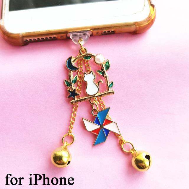 bell-cat-dust-plug-charm-kawaii-anti-dust-cap-android-type-c-charge-port-plug-for-iphone-3-5mm-jack-dust-protection-stopper