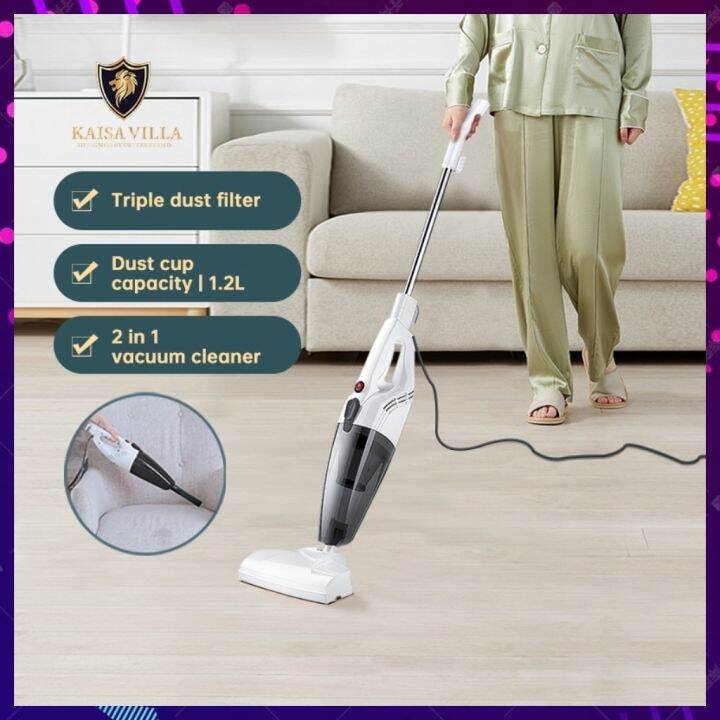 Kaisa Villa Mini Home Rod Vacuum Cleaner 2 in 1 Portable Dust Collector