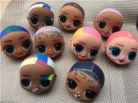 Doll Bald Heads Hair DIY Planting Makeup Practice Doll Parts White Black Brown Skin Doll Bald Head