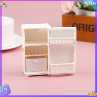 ? JCTTTY ? Dollhouse Miniature Bench ตู้เย็นของเล่นห้องครัวเฟอร์นิเจอร์ตกแต่งบ้าน