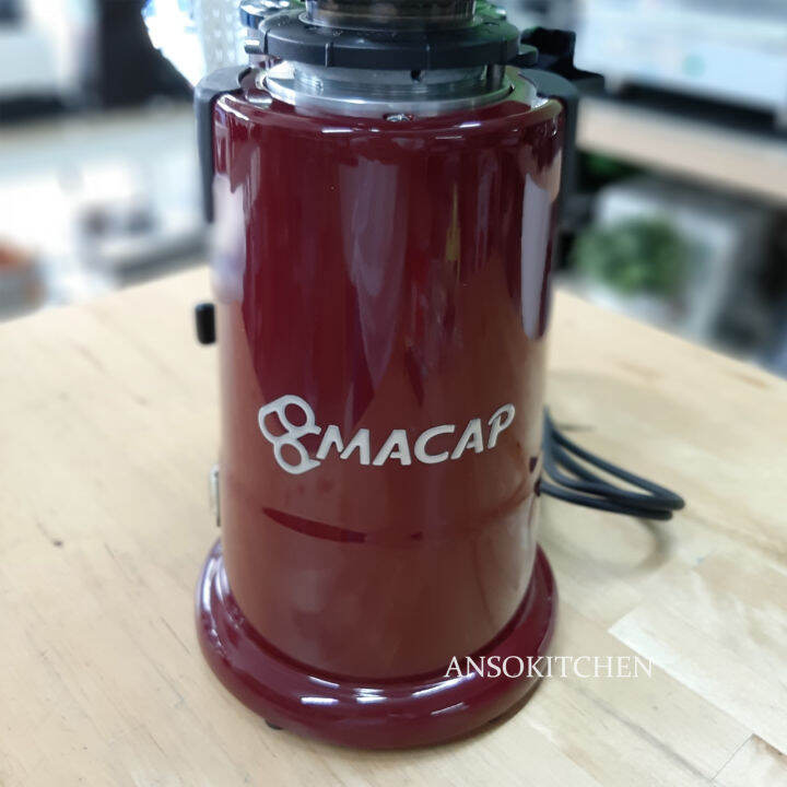 macap-รุ่น-m5-สีแดง-เครื่องบดเมล็ดกาแฟ-จากอิตาลี-250-วัตต์-ฟันบด-58-มม-flat-burr-โถเมล็ดกาเเฟขนาด-0-6-กิโลกรัม-coffee-grinder-เครื่องบดกาแฟ