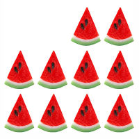 Realistic Watermelon Figurines Home Party Watermelon Decorations Mini Fake Fruit Props Realistic Miniature Watermelon Decorative Fruit For Photography