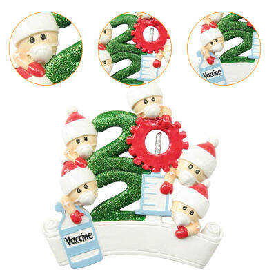 4PCS ต้นคริสต์มาส DIY เครื่องประดับครอบครัวบุคลิกภาพการตกแต่งการ์ตูนผสม (กระดาษม้วนประเภท (หกหัว))