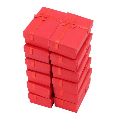 16pcs Paper Jewelry Gifts Boxes For Jewelry Display-Rings, Small Watches, Necklaces, Earrings, Bracelet Gift Packaging Box (Pink)