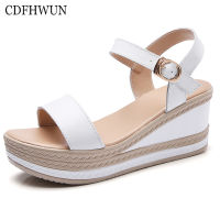 top●sandals for women on sale Wedge Sandals for Women Wedge Heel Heightened Womens Sandals Platform Shoes Thick Sole Flat Casual Sandals Size 34-40