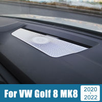 สแตนเลสแผงควบคุมรถเสียงลำโพงสเตอริโอปกตัดสติกเกอร์สำหรับ Volkawagen VW G Olf 8 MK8 2020 2021 2022อุปกรณ์เสริม