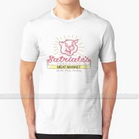 SatrialeS   Red Piggy Logo T Shirt Custom Design Cotton For Men Women T   Shirt Summer Tops Satriales Meat Market Meat Martket XS-6XL