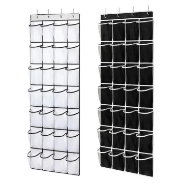 28 Large Mesh Pockets Over The Door Shoe Rack Hanging Shoe