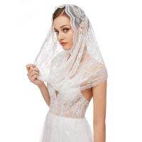 Veils Lace Scarf Veil Head Covering Latin Mass Mantilla Veil (White) 2023 Hair Accessories