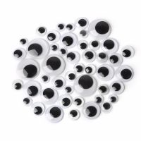 Mixed 5/6/7/8/10/12/15/18/20mm Self-adhesive Eyes Dolls Googly Wiggly Scrapbook Accessories