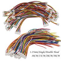 【YF】 10Pcs JST 1.25mm Single/Double Head Wire Cable Connector Micro Pitch 2/3/4/5/6/7/8/12 Pin  Plug Electronic 28AWG