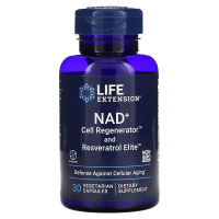 Life Extension NAD+ Cell Regenerator and Resveratrol Elite 30 Vegetarian Capsules