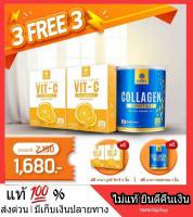 3 แถม 3 MANA Collagen + Nutri Vit C มานา คอลาเจน 3 แถม วิตามินซี 3 คอลลาเจนเพียว ใส ละลายง่าย ไม่คาว ส่งฟรี พร้อมส่ง