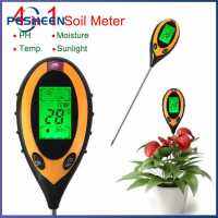 [1-3 วันมาถึง] 4 in 1 Temperature Sunlight Tester Professional การวิเคราะห์การวัดจอแสดงผล LCD ความแม่นยำสูงสำหรับพืชในร่มและกลางแจ้ง [รับประกันคืนเงิน 7 วัน]