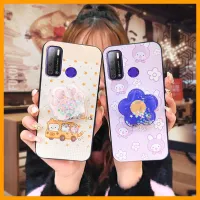 Durable Cute Phone Case For Tecno LC7/LC8/Pouvoir4/4Pro/Spark Power2/2 Air Cartoon Kickstand phone stand holder glisten