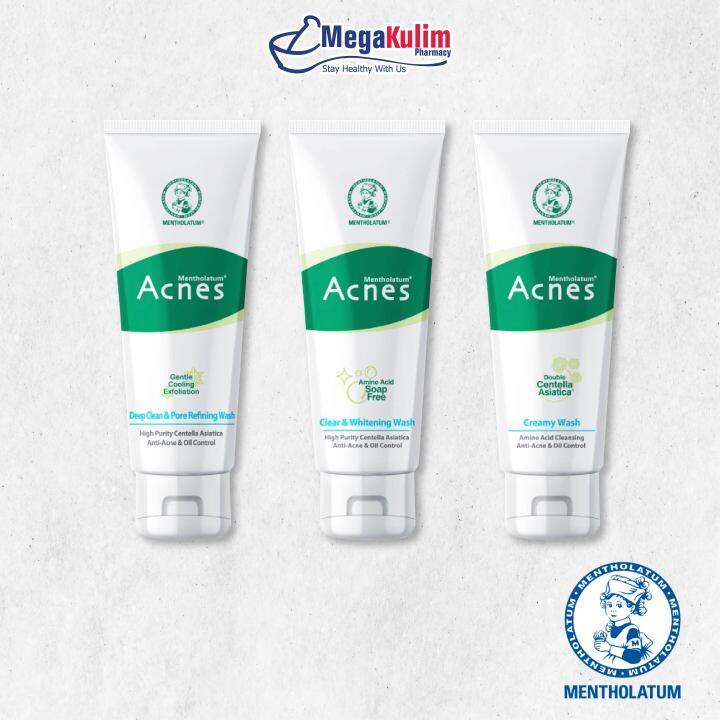 Mentholatum Acnes Face Wash 100g [3 Types to Choose] Lazada