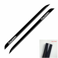 Carbon Fiber Stripes Car Door Side Skirt Sticker For-Volkswagen Touran MPV 2016 Auto Body Decor Vinyl Decal Racing Sport Styling