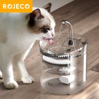 【Ready stock】 ROJECO Water Fountain 1.352L Automatic Sensor Drinker For Cats s Water Dispenser Auto Drinking Fountain