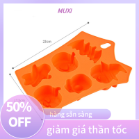 ?【HOT SALE】MUXI แม่พิมพ์เค้กฟักทองวันหยุดฮาโลวีน6ช่องแม่พิมพ์ช็อคโกแลตฟักทอง