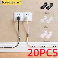 ☇♨✓ 20/16/5Pcs Cable Clips Self-Adhesive Cable Organizer Cord Management System Cord Holder for Wire Management Desk Car Office Home