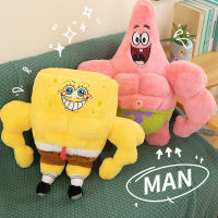 SpongeBob Fitness Master Plush Toy Muscle Pa Star Fitness Doll หมอนนอน