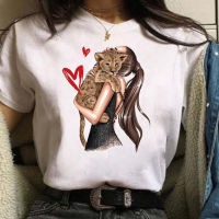 Women Fashion Graphic Printed T-Shirt Harajuku Korean Style Short Sleeves Tops