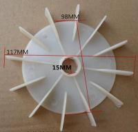 Single-phase motor plastic fan blade Air pump fan 15mm D-type hole hole Cooling 98mm 117mm