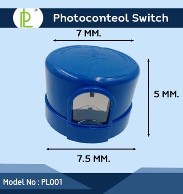 สวิตซ์แสงแดดแบบปลั๊กอิน 10A 1000W รู๋น PL001 Locking type Photo Control Switch 10A 1000W Model PL001