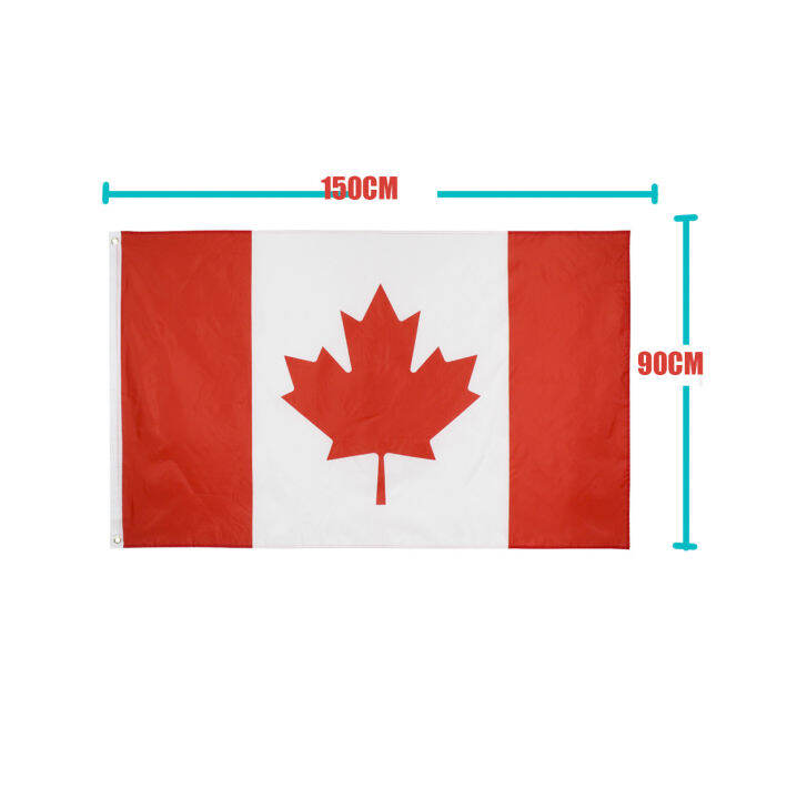 ธงชาติแคนาดา-ธงผ้า-ทนแดด-ทนฝน-มองเห็นสองด้าน-ขนาด-150x90cm-flag-of-canada-ธงแคนาดา