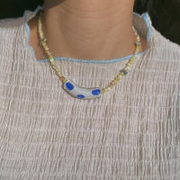 Blue Polka Dots Necklace